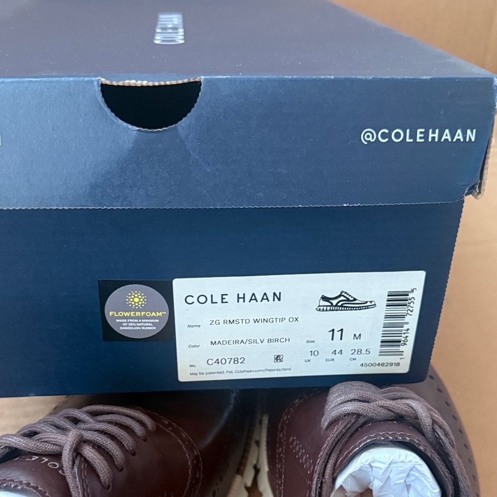 Cole Haan ZeroGrand Remastered Wingtip Oxford 11M Madeira NWT - Picture 5 of 5